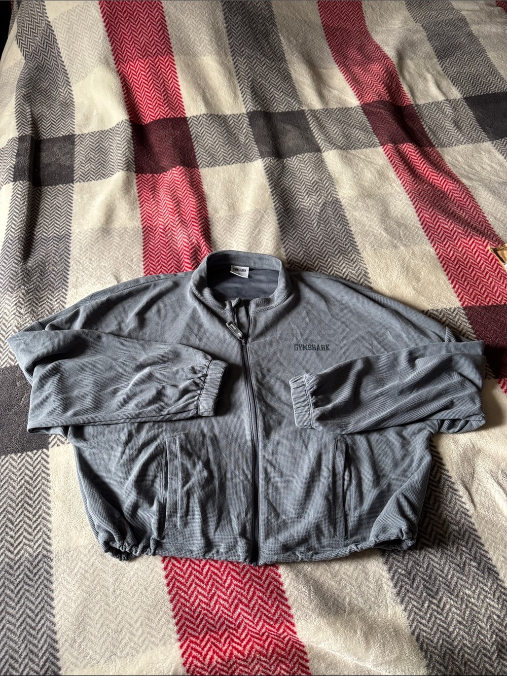 Gymshark wome blue croc tops Full-Zip Jacket
